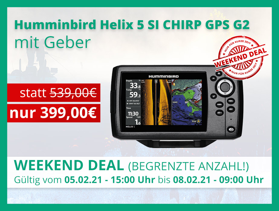 Weekend Deal - Humminbird Helix 5 und ZeroLine