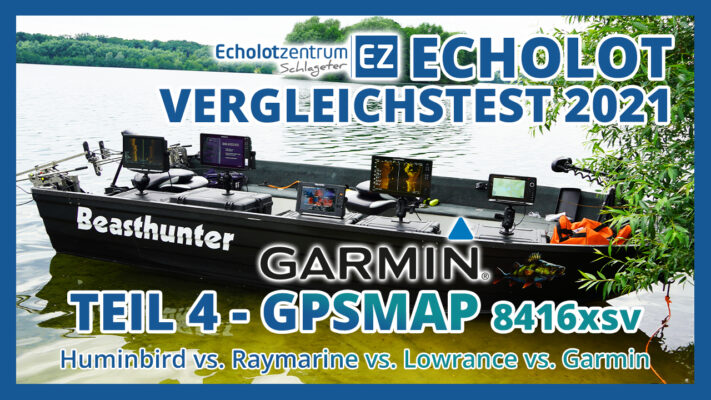 Echolot Vergleichstest 2021 - Teil 4 - Garmin GPSMAP 8416xsv mit GT56UHD-TM-Geber
