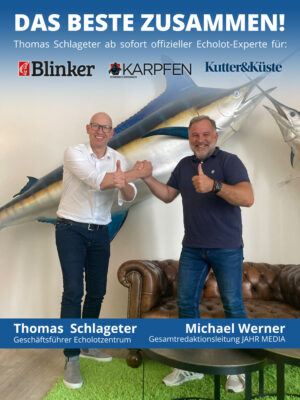 Thomas Schlageter ab sofort offizieller Echolotexperte beim „Blinker“, "Kutter & Küste" und "Karpfen Magazin"!