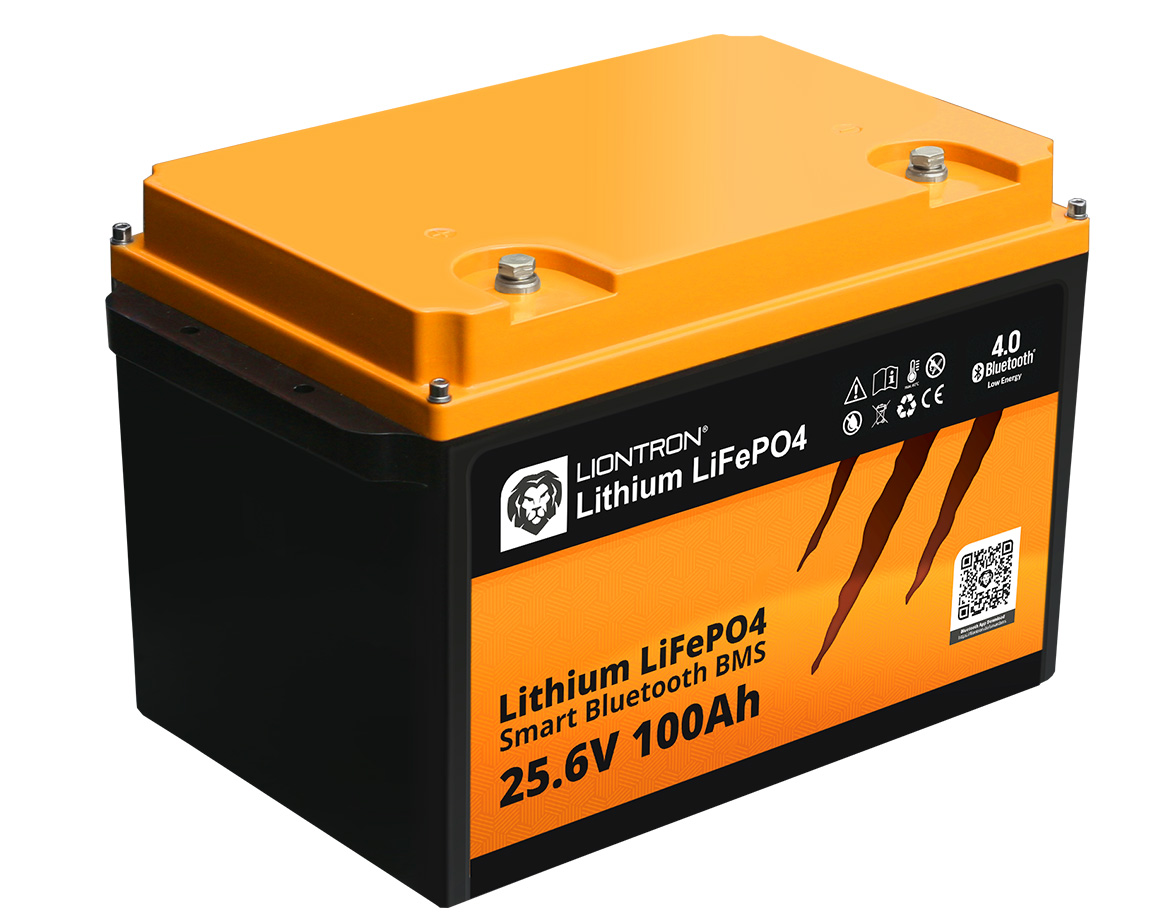 LIONTRON LiFePO4 25,6V 100Ah LX Smart BMS mit Bluetooth - IP65