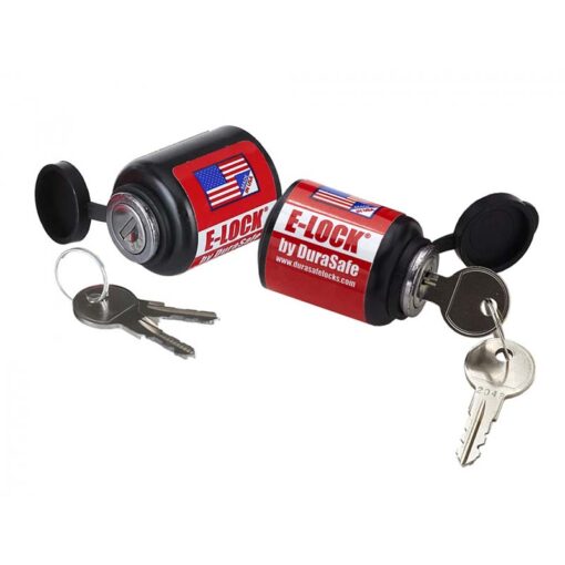 DuraSafe 2 Stück E-LOCK,  Universalschloß für Echolote (alle Marken)und Montageplatte MKA-16-03