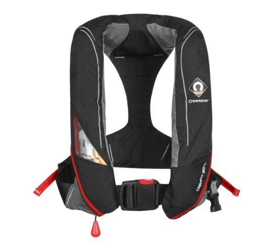Crewsaver Crewfit 180N PRO Automatic, schwarz/rot, Notlicht, 9020BRA