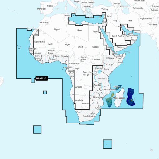 Navionics Platinum+ AF630L Africa & Middle East (Afrika & Mittlerer Osten) Digitale Seekarte Large