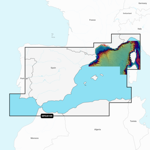 Navionics Platinum+ EU010R Spain, Mediterranean Coast (Spanien Mediterane Küste) Digitale Seekarte Regular