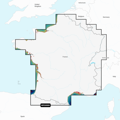 Navionics Platinum+ EU080R France, Lakes & Rivers (Frankreich Seen und Flüsse) Digitale Seekarte Regular