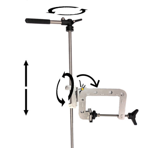 SKRUBBES Klemmmontage für LiveScope / seitlich klappbar / mit „Patent“-Stange