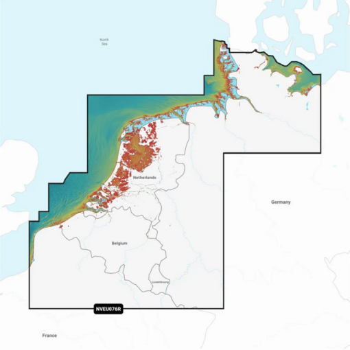 Navionics Platinum+ EU076R Benelux & Germany, West (Benelux & West-Deutschland) Digitale Seekarte Regular