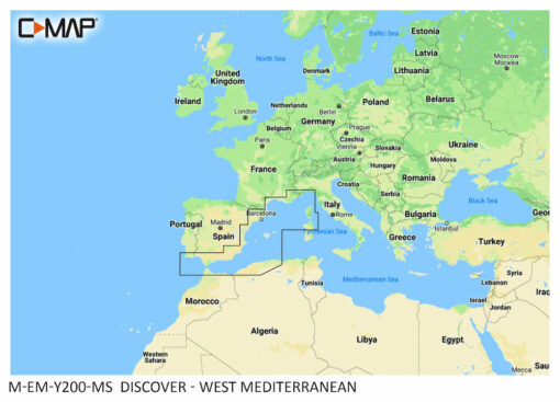 C-MAP DISCOVER Westliches Mittelmeer, inkl. Mallorca