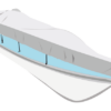allpa Schlauchboot-Abdeckplane - silbergrau