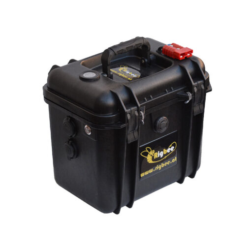 Rigbee LiFePO4 Akkukoffer 12V 100Ah / 1280Wh inkl. Ladegerät