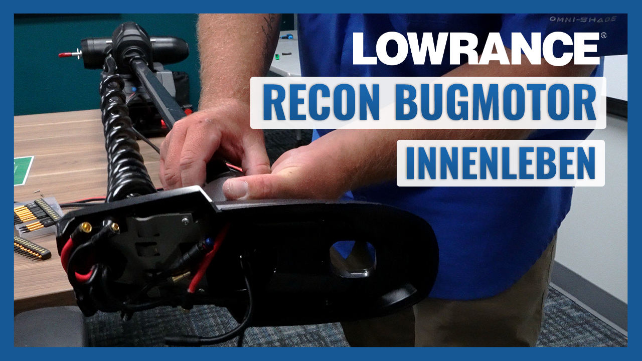 Das Innenleben des Lowrance RECON Bugmotors mit Produktentwickler Dillon Roberts