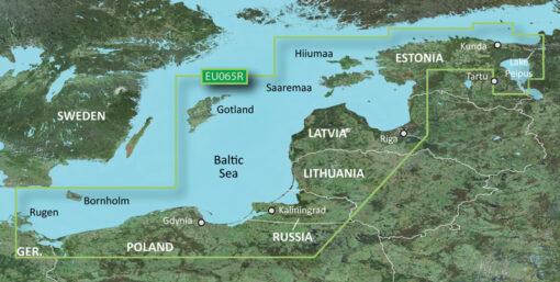 Garmin BlueChart g3 Vision HD - VEU065R - Baltic Sea, East Coast (Baltisches Meer, Ostküste)