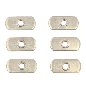 YakAttack Schienenmutter, 1/2“ breit, 1/4-20 Gewinde, 18-8 Edelstahl, 6er Pack