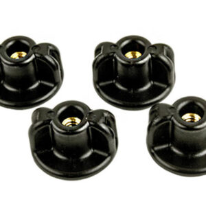 YakAttack Lopro WingKnob, 1/4-20 Gewinde, Messingeinsatz, 4er Pack