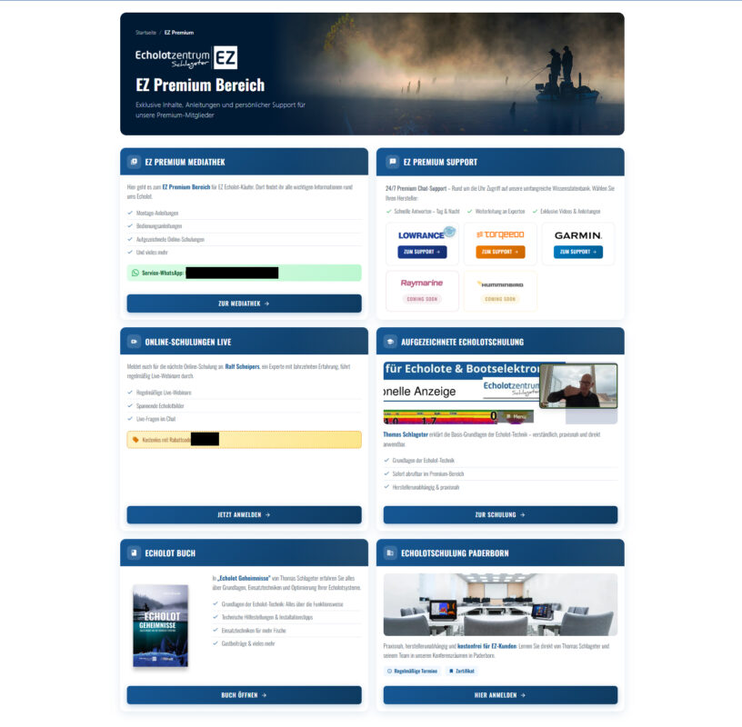 Der EZ Premium Bereich – alles an einem Ort!