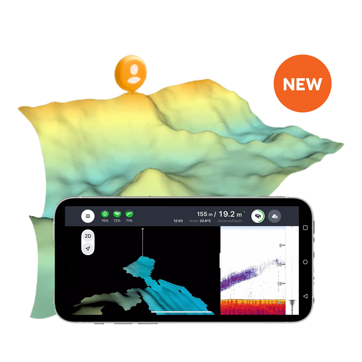 Fish Deeper App 3D-Kartierung