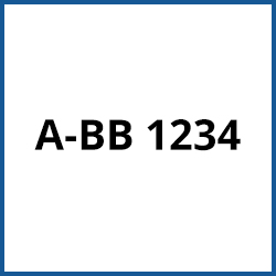 Bootskennzeichen Aufkleber