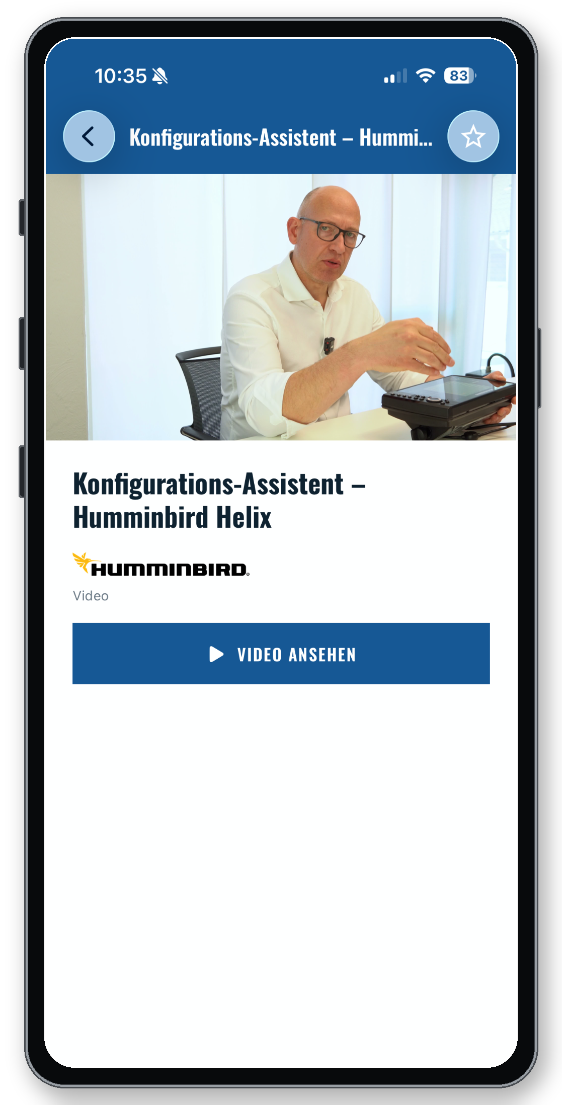 Ein Erklärvideo in der App